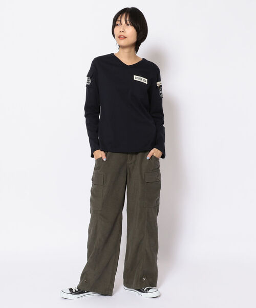 AVIREX（アヴィレックス）の「【直営店限定】ボーイフレンドカーゴパンツ/ BOYFRIEND CARGO PANTS（カーゴパンツ・レディース・ピンク/オリーブ/ブラック・SMALL/MEDIUM）」の15枚目の写真