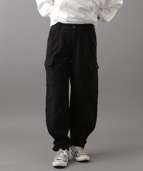AVIREX（アヴィレックス）の「【直営店限定】ボーイフレンドカーゴパンツ/ BOYFRIEND CARGO PANTS（カーゴパンツ・レディース・ピンク/オリーブ/ブラック・SMALL/MEDIUM）」の2枚目の写真