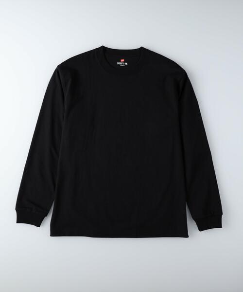 HANES(ヘインズ)の「HANES(ヘインズ)「BEEFY」パックTシャツ ロングスリーブ(Tシャツ/カットソー・メンズ・ホワイト/ブラック/グレー・S/M/L/XL)」の17枚目の写真
