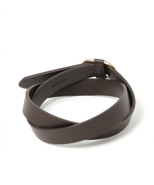 GLOBAL WORK（グローバルワーク）の「ピンレスフトベルト/227953（ベルト・レディース・ダークブラウン/ブラック/ブラウン・FREE）」の7枚目の写真