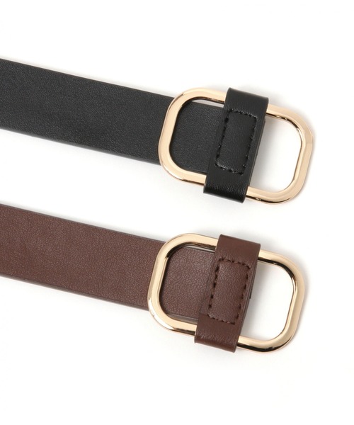 GLOBAL WORK（グローバルワーク）の「ピンレスフトベルト/227953（ベルト・レディース・ダークブラウン/ブラック/ブラウン・FREE）」の4枚目の写真