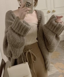 ざっくりボレロカーディガン