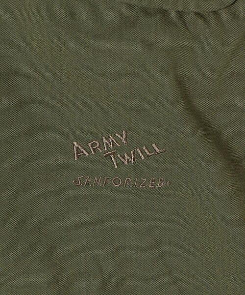 ARMY TWILL(アーミーツイル)の「ARMY TWILL SANFORIZED: フィッシュテール コート(ミリタリージャケット・レディース・ブラック/ライトカーキ・ONE SIZE)」の10枚目の写真