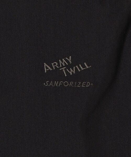 ARMY TWILL(アーミーツイル)の「ARMY TWILL SANFORIZED: フィッシュテール コート(ミリタリージャケット・レディース・ブラック/ライトカーキ・ONE SIZE)」の12枚目の写真