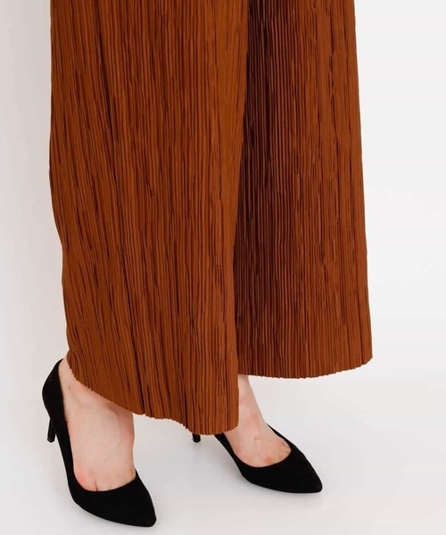 MK MICHEL KLEIN（エムケーミッシェルクラン）の「プリーツワイドパンツ/洗える（その他パンツ・レディース・ダークグレー/ブラウン・38）」の17枚目の写真