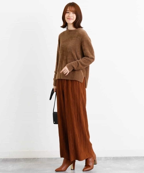 MK MICHEL KLEIN（エムケーミッシェルクラン）の「プリーツワイドパンツ/洗える（その他パンツ・レディース・ダークグレー/ブラウン・38）」の12枚目の写真