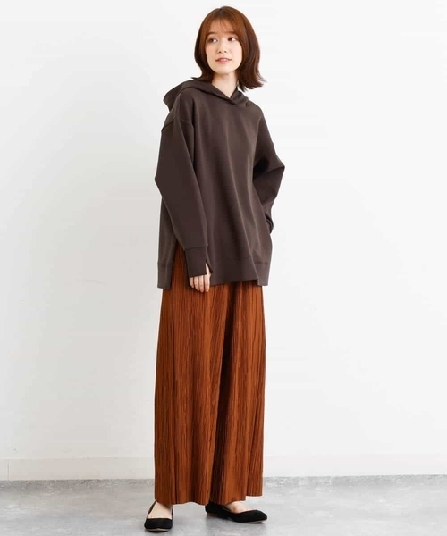 MK MICHEL KLEIN（エムケーミッシェルクラン）の「プリーツワイドパンツ/洗える（その他パンツ・レディース・ダークグレー/ブラウン・38）」の18枚目の写真