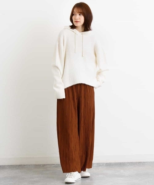 MK MICHEL KLEIN（エムケーミッシェルクラン）の「プリーツワイドパンツ/洗える（その他パンツ・レディース・ダークグレー/ブラウン・38）」の13枚目の写真