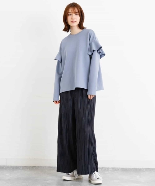 MK MICHEL KLEIN（エムケーミッシェルクラン）の「プリーツワイドパンツ/洗える（その他パンツ・レディース・ダークグレー/ブラウン・38）」の20枚目の写真