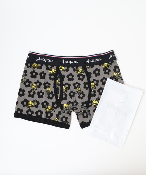anapau(アナパウ)の「Anapau コットンライクラベア天竺総柄プリントボクサーパンツ(ボクサーパンツ・メンズ・A/D/E/G/I/J/L/M/N/P/B/C/F/Q/R/K/O/H/V/T/W/S/Z/U/Y/X/その他/その他2/その他4/その他3/その他5/その他1/その他6/その他8/その他7/その他24/その他25/その他29/その他11/その他12/その他13/その他16/その他27/その他10/その他15/その他26/その他21/その他23/その他22/その他17/その他28/その他14/その他9/その他20/その他18/その他19/ベージュ系/ネイビー系1/ブラック系/イエロー系/イエロー系1/ライトブラウン/グレー系/ネイビー系/オリーブ系/ブラウン系/グリーン系/ダルブルー系/ブラック系1/ワイン系/イエロー系2/ブラウン系1/イエロー系5/アイボリー系/イエロー系6/レッド系/アイボリー系1/ブルー/アッシュ/ベージュ系1/ミント/イエロー系3/オリーブ系1/グレイッシュベージュ/オートミール/チャコールグレー/ターコイズブルー/イエロー系4・M/L)」の4枚目の写真