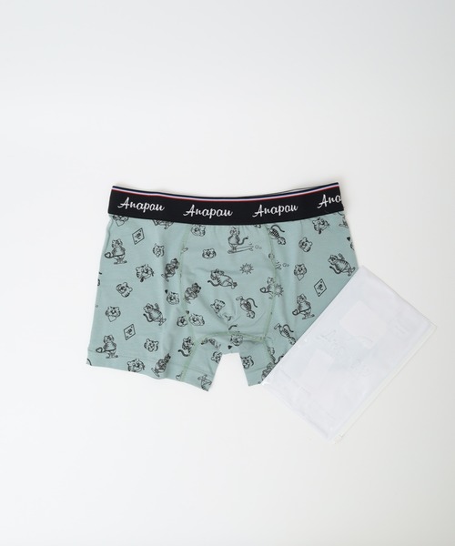 anapau(アナパウ)の「Anapau コットンライクラベア天竺総柄プリントボクサーパンツ(ボクサーパンツ・メンズ・A/D/E/G/I/J/L/M/N/P/B/C/F/Q/R/K/O/H/V/T/W/S/Z/U/Y/X/その他/その他2/その他4/その他3/その他5/その他1/その他6/その他8/その他7/その他24/その他25/その他29/その他11/その他12/その他13/その他16/その他27/その他10/その他15/その他26/その他21/その他23/その他22/その他17/その他28/その他14/その他9/その他20/その他18/その他19/ベージュ系/ネイビー系1/ブラック系/イエロー系/イエロー系1/ライトブラウン/グレー系/ネイビー系/オリーブ系/ブラウン系/グリーン系/ダルブルー系/ブラック系1/ワイン系/イエロー系2/ブラウン系1/イエロー系5/アイボリー系/イエロー系6/レッド系/アイボリー系1/ブルー/アッシュ/ベージュ系1/ミント/イエロー系3/オリーブ系1/グレイッシュベージュ/オートミール/チャコールグレー/ターコイズブルー/イエロー系4・M/L)」の16枚目の写真