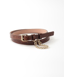 Spick & Span | #【LEFIJE】型押しチェーンベルト(ベルト)