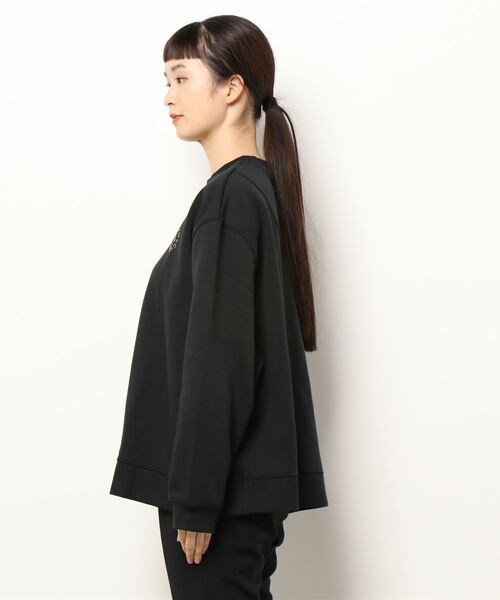 adidas by Stella McCartney(アディダスバイステラマッカートニー)の「【adidas by Stella McCartney】aSMC SC SWSHIRT(スウェット・レディース・ブラック・MEDIUM/SMALL)」の2枚目の写真