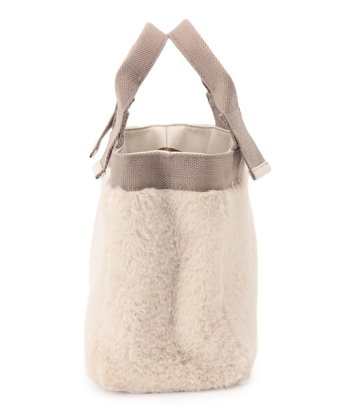 SHOO・LA・RUE（シューラルー）の「◆エコファー＆テープ仕切りトート（トートバッグ・レディース・ベージュ/サンドベージュ/ナチュラル/ピンク系9・00）」の17枚目の写真