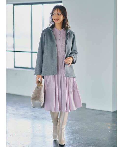 SHOO・LA・RUE（シューラルー）の「◆エコファー＆テープ仕切りトート（トートバッグ・レディース・ベージュ/サンドベージュ/ナチュラル/ピンク系9・00）」の5枚目の写真