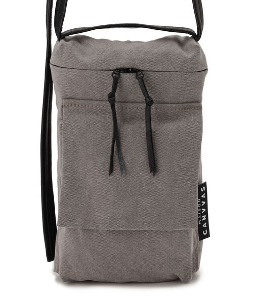 MAISON CANVVAS（メゾンキャンバス）の「MAISON CANVVAS/メゾン キャンバス/RECYCLED CANVAS/ショルダーバッグ/S（ショルダーバッグ・メンズ・ブラック/グレー・FREE）」の2枚目の写真