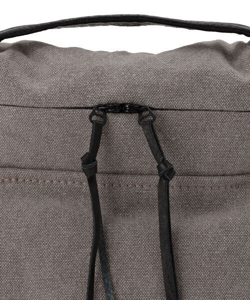 MAISON CANVVAS（メゾンキャンバス）の「MAISON CANVVAS/メゾン キャンバス/RECYCLED CANVAS/ショルダーバッグ/S（ショルダーバッグ・メンズ・ブラック/グレー・FREE）」の9枚目の写真