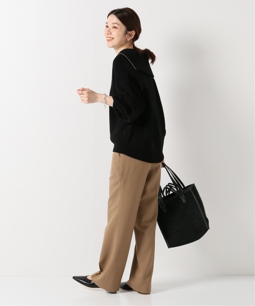 IENA(イエナ)の「ドビーバスケットスラックス(スラックス・レディース・ネイビー/キャメル・38/36/34)」の12枚目の写真