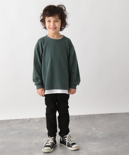 GLOBAL WORK（グローバルワーク）の「【キッズ】イージーDRY／レイヤード/229665（Tシャツ/カットソー・キッズ・アイボリー/グレー/ブラック/ライトブルー/ライトグリーン/ネイビー・130cm/160cm/100cm/150cm/110cm/140cm/120cm）」の10枚目の写真