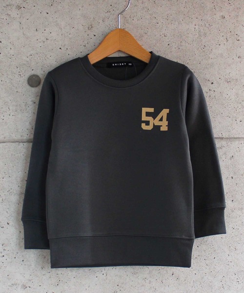 THE CASUAL（カジュアル）の「裏起毛プリントクルーネックトレーナー キッズ（スウェット・キッズ・モカ/ベージュ/ミント/チャコール/ネイビー/ブラック/オートミール/杢グレー/カーキ/ブラウン・120cm/160cm/130cm/150cm/110cm/140cm/100cm）」の13枚目の写真