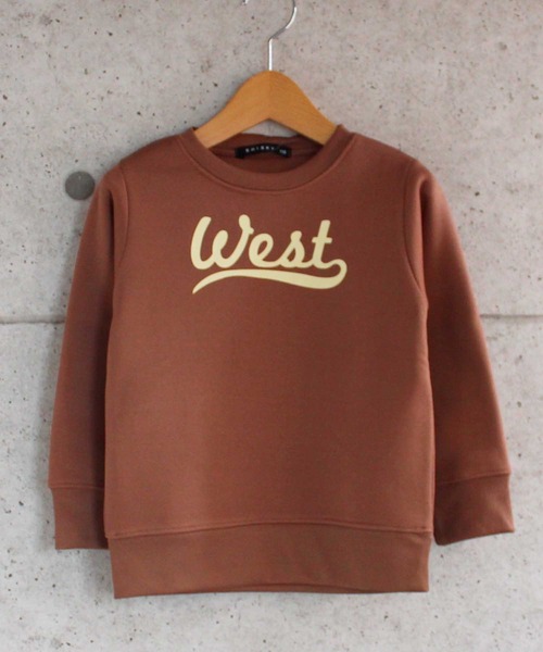 THE CASUAL（カジュアル）の「裏起毛プリントクルーネックトレーナー キッズ（スウェット・キッズ・モカ/ベージュ/ミント/チャコール/ネイビー/ブラック/オートミール/杢グレー/カーキ/ブラウン・120cm/160cm/130cm/150cm/110cm/140cm/100cm）」の15枚目の写真