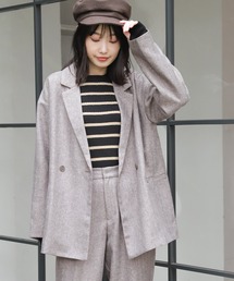 ツイードダブルブレストジャケット / 229018