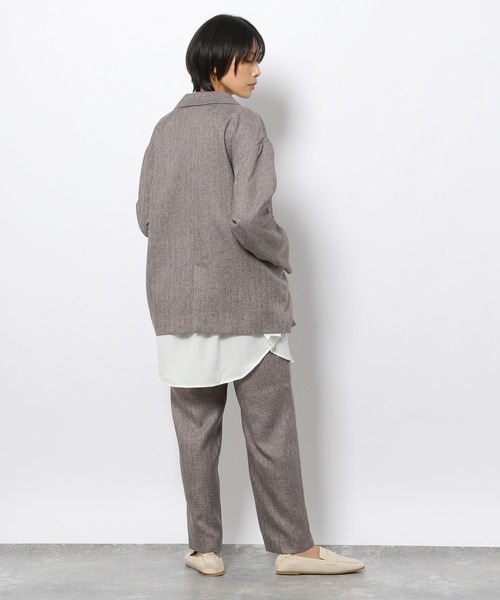 LAKOLE（ラコレ）の「ツイードダブルブレストジャケット / 229018（テーラードジャケット・レディース・ブラウン/グレー/サンドベージュ・SMALL/MEDIUM）」の10枚目の写真