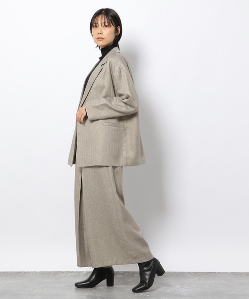 LAKOLE（ラコレ）の「ツイードダブルブレストジャケット / 229018（テーラードジャケット・レディース・ブラウン/グレー/サンドベージュ・SMALL/MEDIUM）」の13枚目の写真