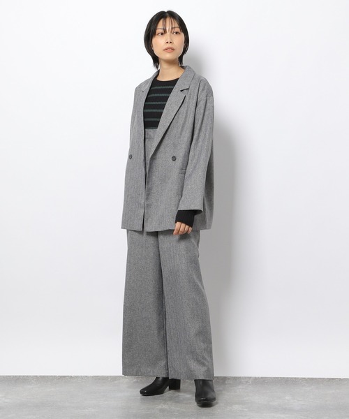 LAKOLE（ラコレ）の「ツイードダブルブレストジャケット / 229018（テーラードジャケット・レディース・ブラウン/グレー/サンドベージュ・SMALL/MEDIUM）」の15枚目の写真