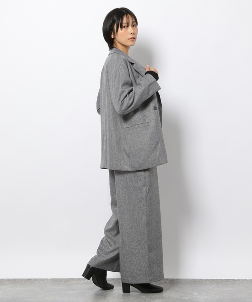 LAKOLE（ラコレ）の「ツイードダブルブレストジャケット / 229018（テーラードジャケット・レディース・ブラウン/グレー/サンドベージュ・SMALL/MEDIUM）」の16枚目の写真