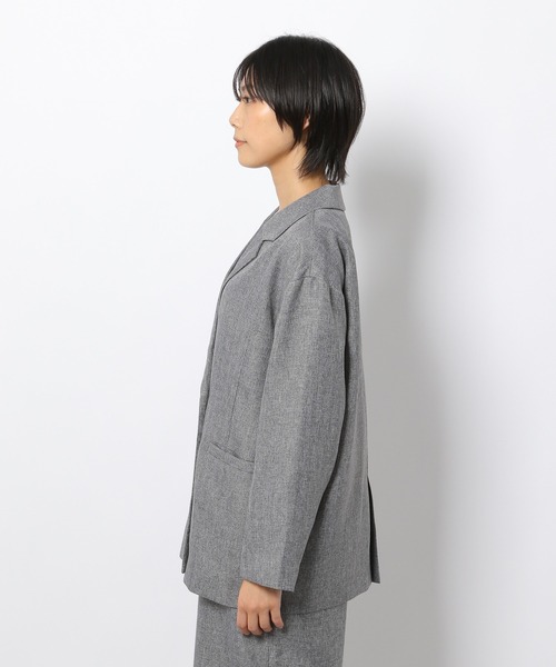 LAKOLE（ラコレ）の「ツイードダブルブレストジャケット / 229018（テーラードジャケット・レディース・ブラウン/グレー/サンドベージュ・SMALL/MEDIUM）」の18枚目の写真