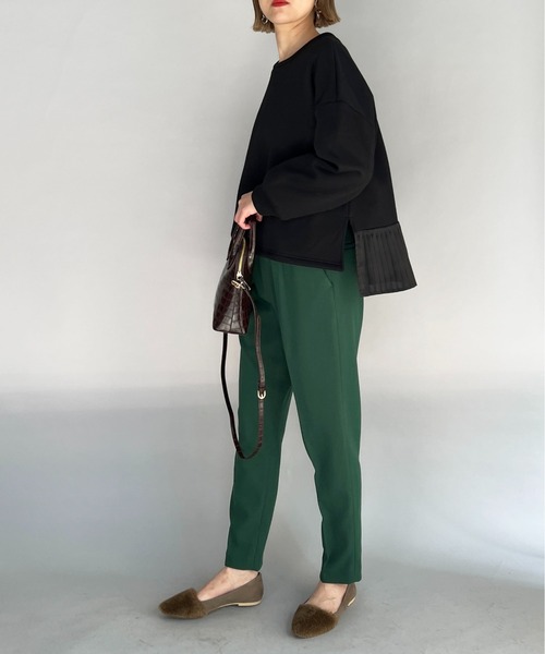 DIARIUM（ディアリウム）の「テーパードカラースティックパンツ（スラックス・レディース・ピンク/グリーン・M）」の6枚目の写真