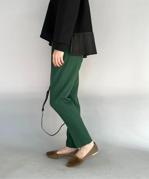 DIARIUM（ディアリウム）の「テーパードカラースティックパンツ（スラックス・レディース・ピンク/グリーン・M）」の10枚目の写真