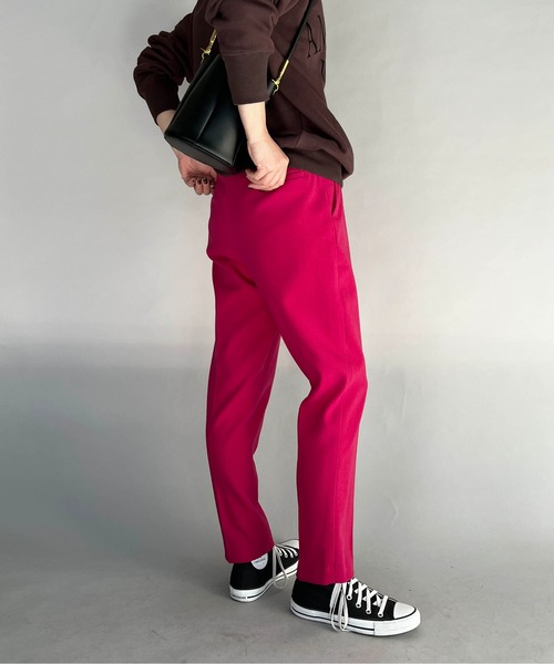 DIARIUM（ディアリウム）の「テーパードカラースティックパンツ（スラックス・レディース・ピンク/グリーン・M）」の22枚目の写真