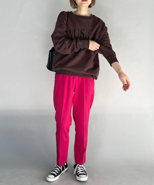 DIARIUM（ディアリウム）の「テーパードカラースティックパンツ（スラックス・レディース・ピンク/グリーン・M）」の12枚目の写真