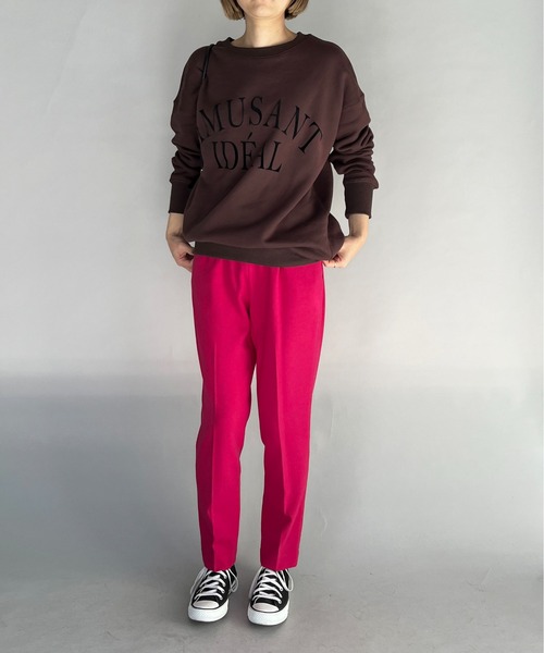 DIARIUM（ディアリウム）の「テーパードカラースティックパンツ（スラックス・レディース・ピンク/グリーン・M）」の8枚目の写真