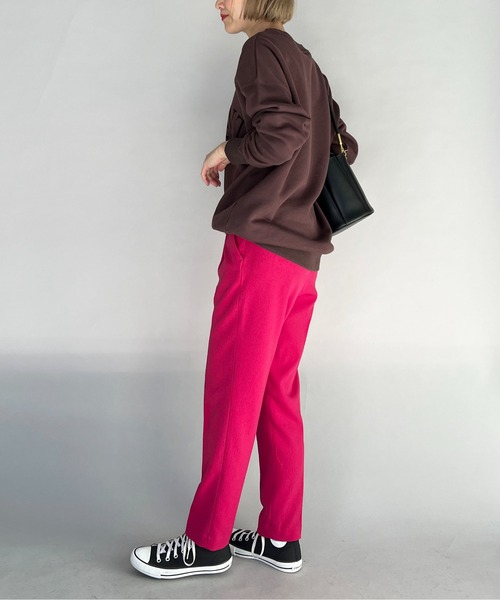 DIARIUM（ディアリウム）の「テーパードカラースティックパンツ（スラックス・レディース・ピンク/グリーン・M）」の16枚目の写真