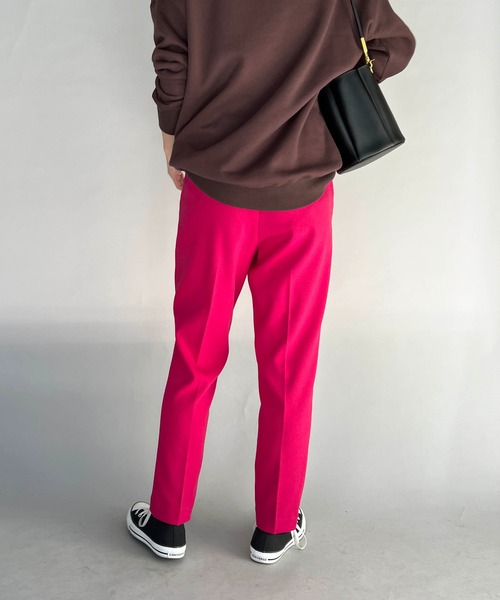 DIARIUM（ディアリウム）の「テーパードカラースティックパンツ（スラックス・レディース・ピンク/グリーン・M）」の18枚目の写真