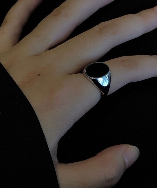 MGV（エムジーヴィー）の「ユニセックスブラックリング（リング・メンズ・A/B・FREE）」の3枚目の写真