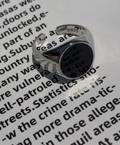 MGV（エムジーヴィー）の「ユニセックスブラックリング（リング・メンズ・A/B・FREE）」の5枚目の写真