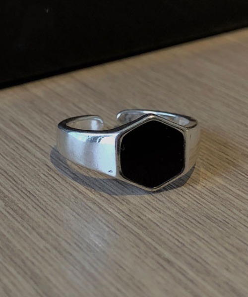 MGV（エムジーヴィー）の「ユニセックスブラックリング（リング・メンズ・A/B・FREE）」の10枚目の写真