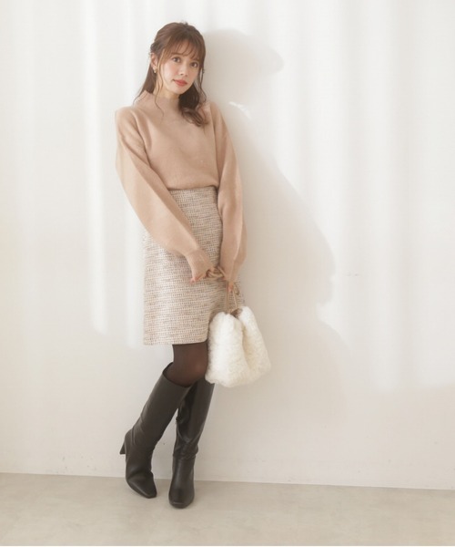 PROPORTION BODY DRESSING ミックスツイードミニスカート ミックスツイードミニスカート WEB限定｜プロポーションボディ