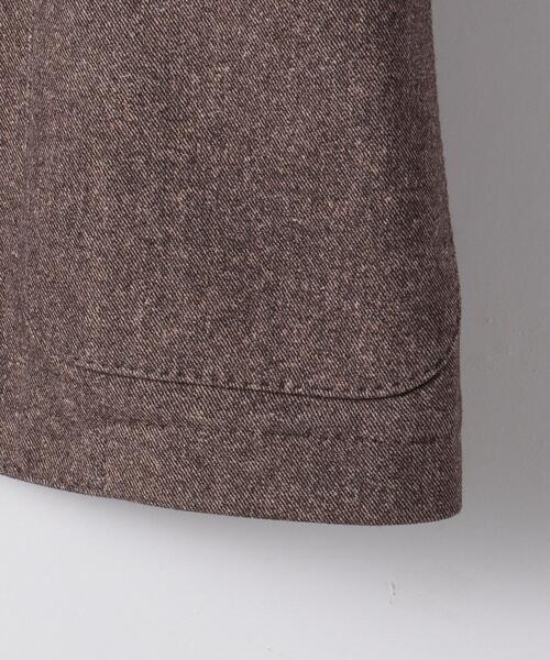 CIRCOLO 1901（チルコロ 1901）の「＜CIRCOLO 1901（チルコロ1901）＞ツイルプリント 2B ジャケット -ウォッシャブル-（テーラードジャケット・メンズ・ダークブラウン・50/46/48/44）」の5枚目の写真