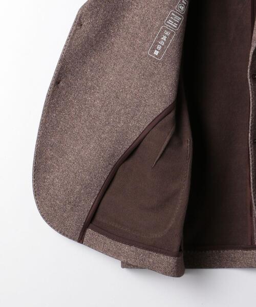 CIRCOLO 1901（チルコロ 1901）の「＜CIRCOLO 1901（チルコロ1901）＞ツイルプリント 2B ジャケット -ウォッシャブル-（テーラードジャケット・メンズ・ダークブラウン・50/46/48/44）」の6枚目の写真