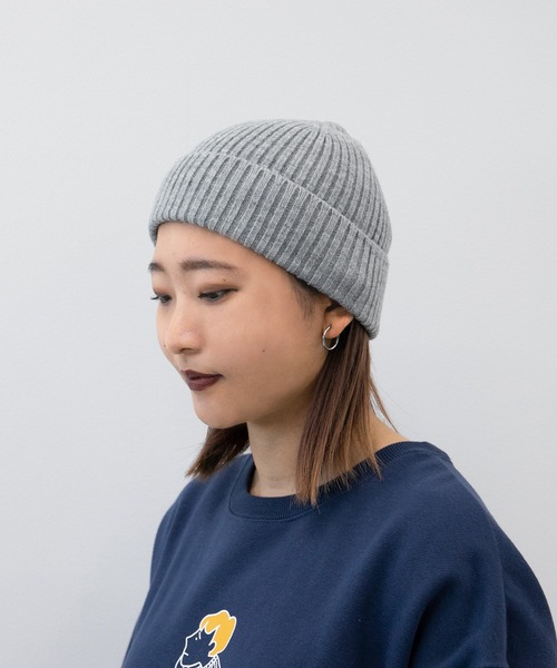 kutir(クティール)の「【新色追加!】ビーニー(ニットキャップ/ビーニー・レディース・ライトグレー/ブラック/オフホワイト/カーキ/ライトブラウン/ネイビー/オレンジ/ライトブルー/ボルドー/マスタード・FREE)」の4枚目の写真