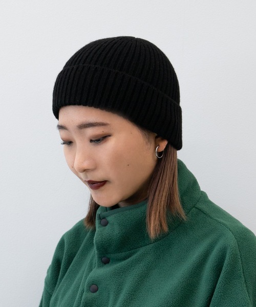 kutir(クティール)の「【新色追加!】ビーニー(ニットキャップ/ビーニー・レディース・ライトグレー/ブラック/オフホワイト/カーキ/ライトブラウン/ネイビー/オレンジ/ライトブルー/ボルドー/マスタード・FREE)」の3枚目の写真