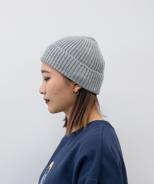 kutir(クティール)の「【新色追加!】ビーニー(ニットキャップ/ビーニー・レディース・ライトグレー/ブラック/オフホワイト/カーキ/ライトブラウン/ネイビー/オレンジ/ライトブルー/ボルドー/マスタード・FREE)」の13枚目の写真