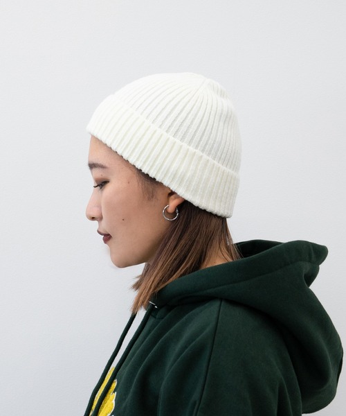 kutir(クティール)の「【新色追加!】ビーニー(ニットキャップ/ビーニー・レディース・ライトグレー/ブラック/オフホワイト/カーキ/ライトブラウン/ネイビー/オレンジ/ライトブルー/ボルドー/マスタード・FREE)」の15枚目の写真