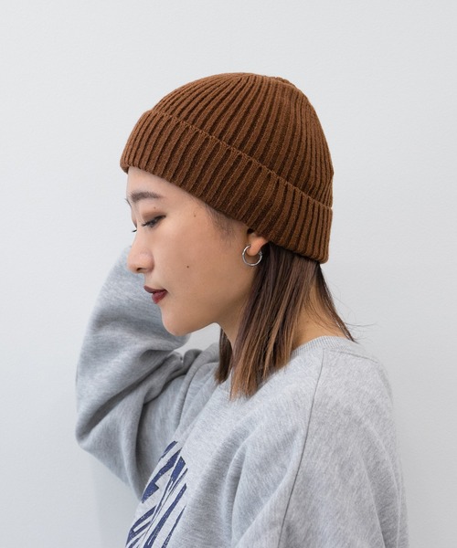 kutir(クティール)の「【新色追加!】ビーニー(ニットキャップ/ビーニー・レディース・ライトグレー/ブラック/オフホワイト/カーキ/ライトブラウン/ネイビー/オレンジ/ライトブルー/ボルドー/マスタード・FREE)」の12枚目の写真