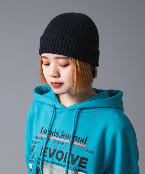 kutir(クティール)の「【新色追加!】ビーニー(ニットキャップ/ビーニー・レディース・ライトグレー/ブラック/オフホワイト/カーキ/ライトブラウン/ネイビー/オレンジ/ライトブルー/ボルドー/マスタード・FREE)」の19枚目の写真